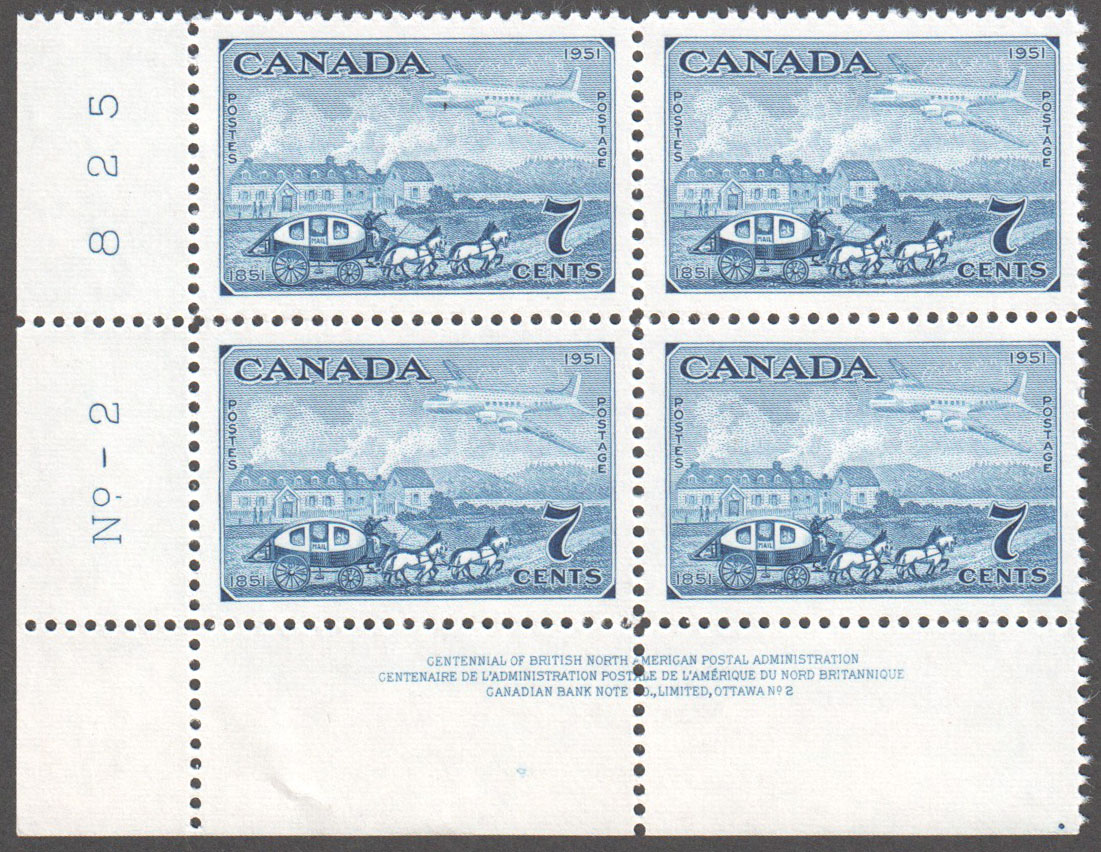 Canada Scott 313 MNH PB LL Pl 2 (A12-7) - Click Image to Close